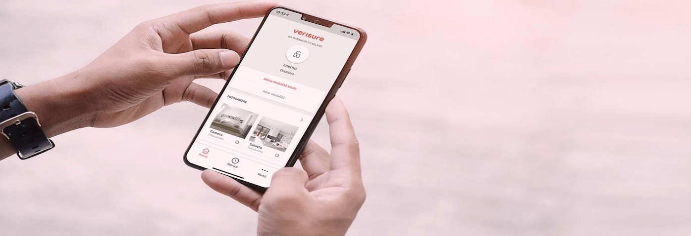 Controllo sistema allarme da app smartphone Be1 Store